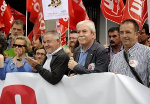 Concentración en Oviedo contra las reformas de la UE